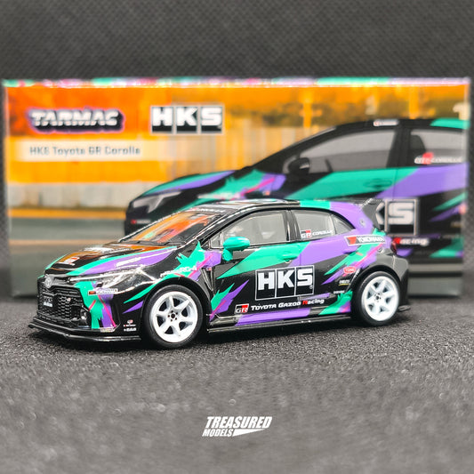 CHASE! Tarmac Works Toyota HKS GR Corolla Chase T64G-066-HKS 1/64 Diecast