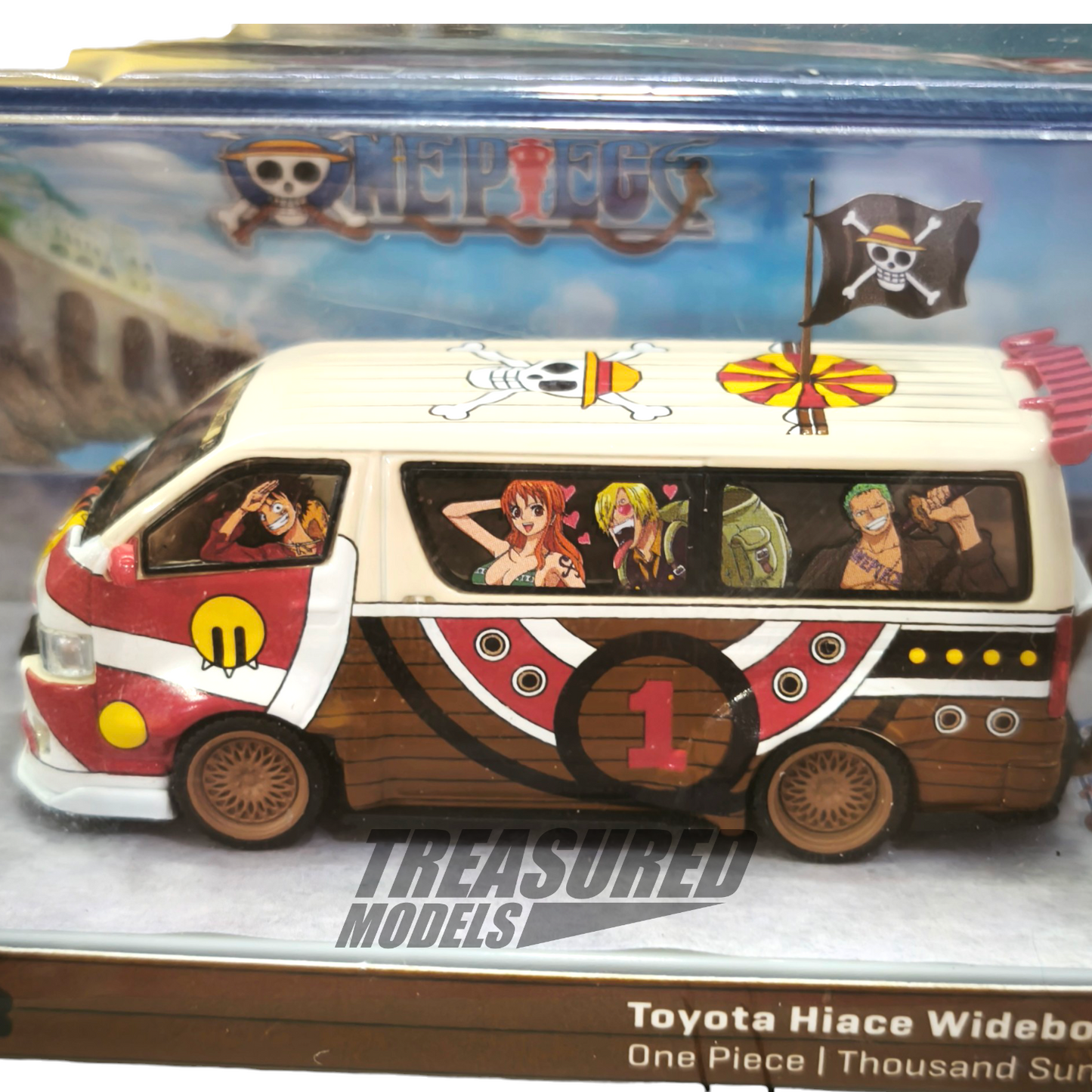 Tarmac Works Toyota Hiace Widebody One Piece Thousand Sunny 1/64 Die Cast