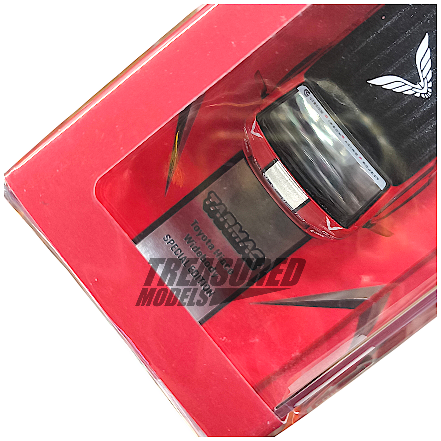 Tarmac Works Toyota Hiace Widebody Red Special Edition T64-038-GBN 1/64 Diecast