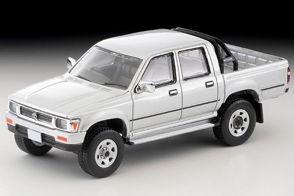 Tomica Limited Vintage Neo Toyota Hilux 4WD Pickup DoubleCab SSR (Silver) 1991 LV-N256c 1/64 Die Cast