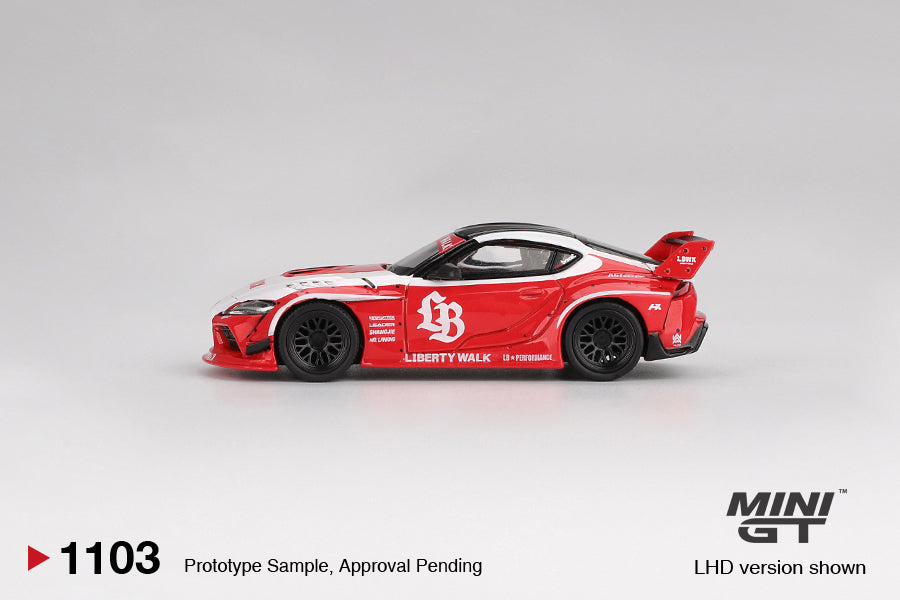 Mini GT Toyota LB★WORKS GR Supra Red MGT01103 1/64 Diecast