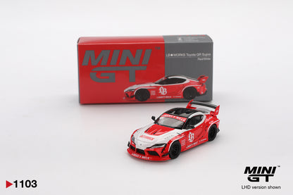 Mini GT Toyota LB★WORKS GR Supra Red MGT01103 1/64 Diecast