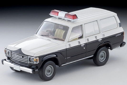 TomyTEC Tomica Limited Vintage NEO Toyota Land Cruiser 60 Patrol Car (Hokkaido Police) LV-N371a 1/64 Diecast