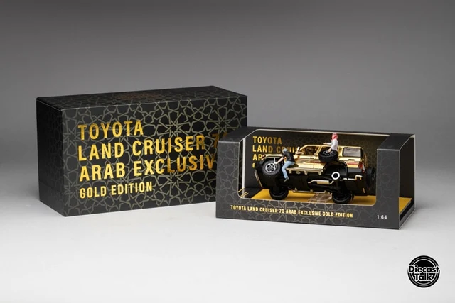 GCD Toyota Land Cruiser 70 Arab Specification Gold Edition DiecastTalk Special Order 1/64 Diecast