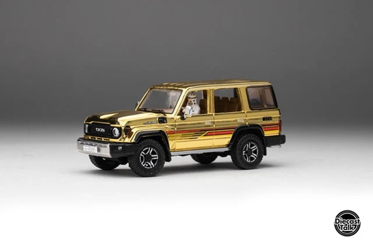 GCD Toyota Land Cruiser 70 Arab Specification Gold Edition DiecastTalk Special Order 1/64 Diecast