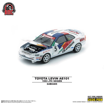 BM Creations Toyota Levin AE101 1993 JTC 5ZIGEN 64B0485 1/64 Diecast