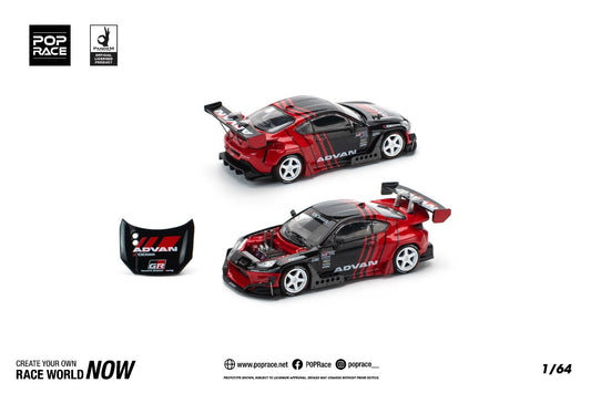 Pop Race Toyota Pandem GR86 Advan PR640228 1/64 Diecast
