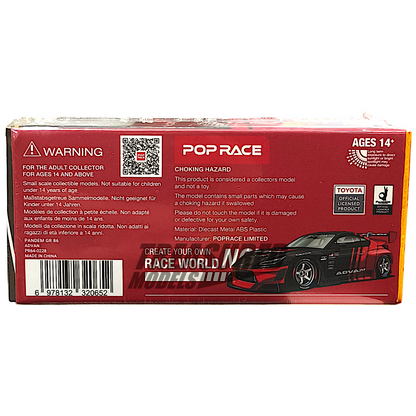 Pop Race Toyota Pandem GR86 Advan PR640228 1/64 Diecast