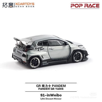Pop Race Toyota Pandem GR Yaris China Exclusive S1-inWeibo 1/64 Diecast