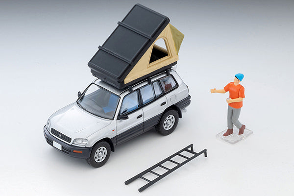 *Pre-Order* Tomica Limited Vintage Neo Toyota RAV4J V (Silver) with tent LV-N354c 1/64 Die Cast