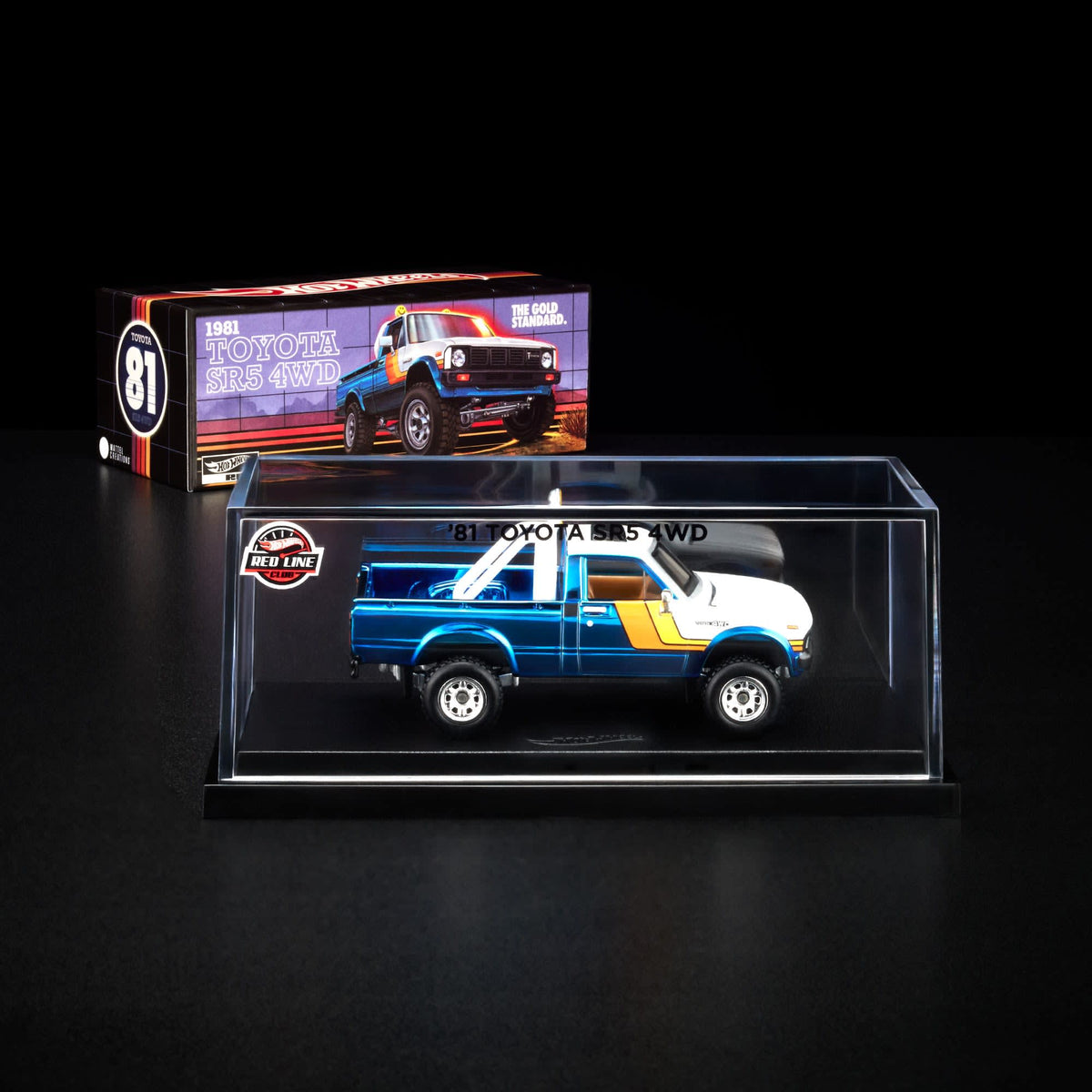 HOT WHEELS Toyota SR5 Hilux 4WD 1981 Spectraflame Ice Blue RLC 1/64 Diecast