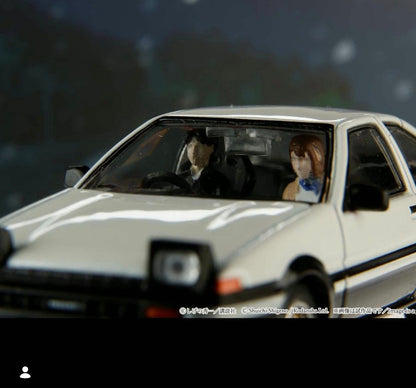 Hobby Japan Toyota Sprinter Trueno AE86 Initial D Takumi Fujiwara & Natsuki Mogi Figure MiniCar A Go Go 2026 Event Exclusive HJDMD001E 1/64 Diecast