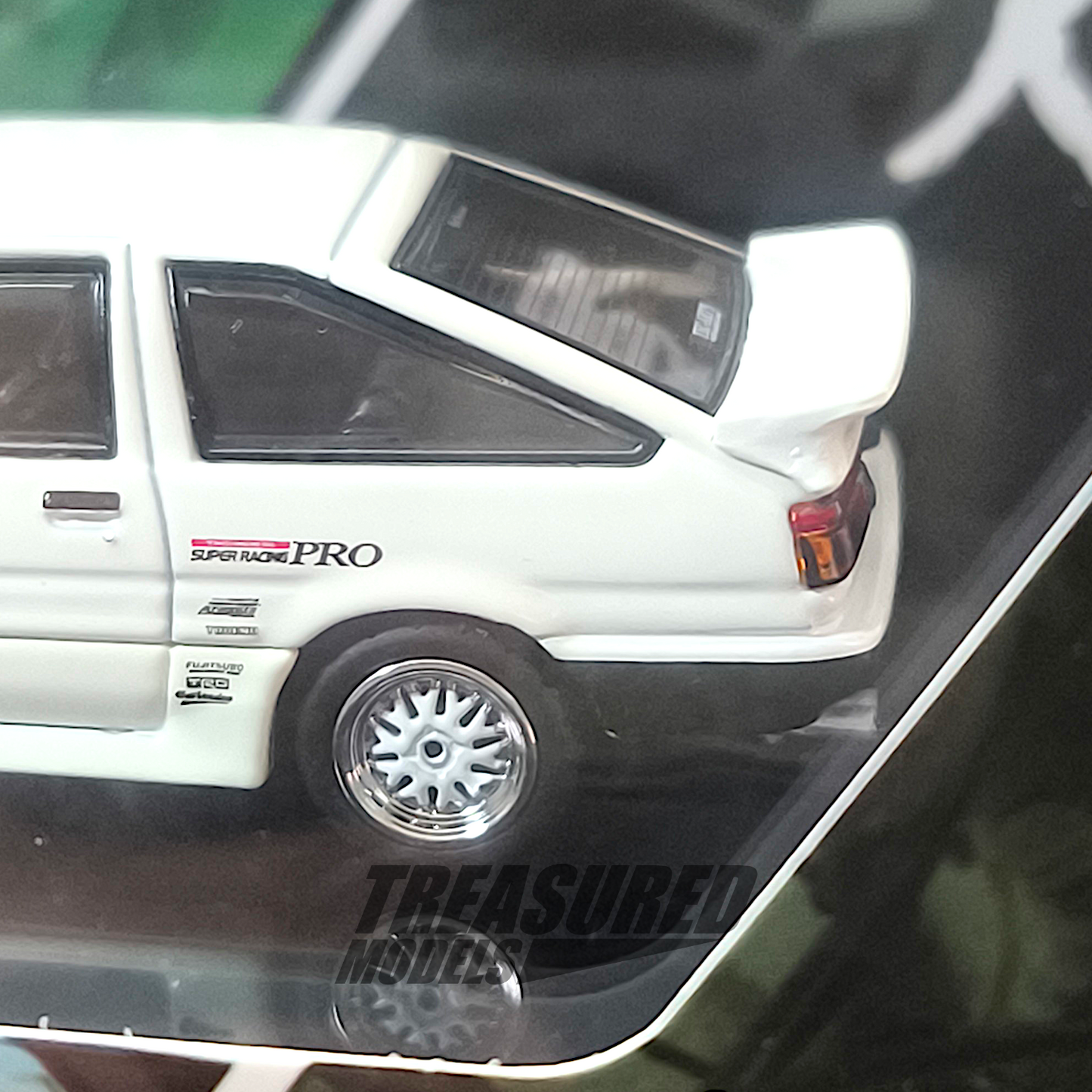 Hobby Japan Toyota Sprinter Trueno AE86 Keiichi Tsuchiya Dori Dori Mesh Wheel Drift King 1/64 Diecast