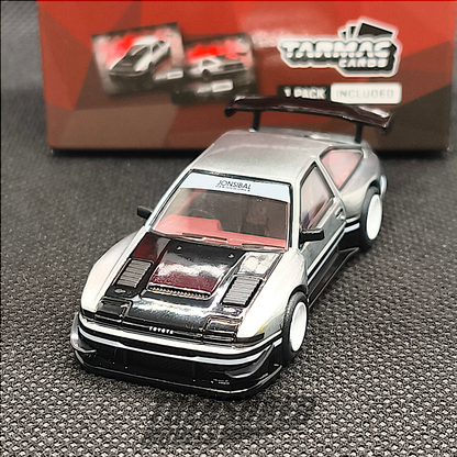 [Chase] Tarmac Works Toyota Sprinter Trueno AE86 Widebody White Black with Tarmac Cards - Designed by Jon Sibal T64G-060-WB