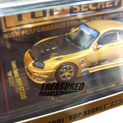 Inno64 Toyota Supra A80 GT300 Top Secret Gold 1/64 Die Cast