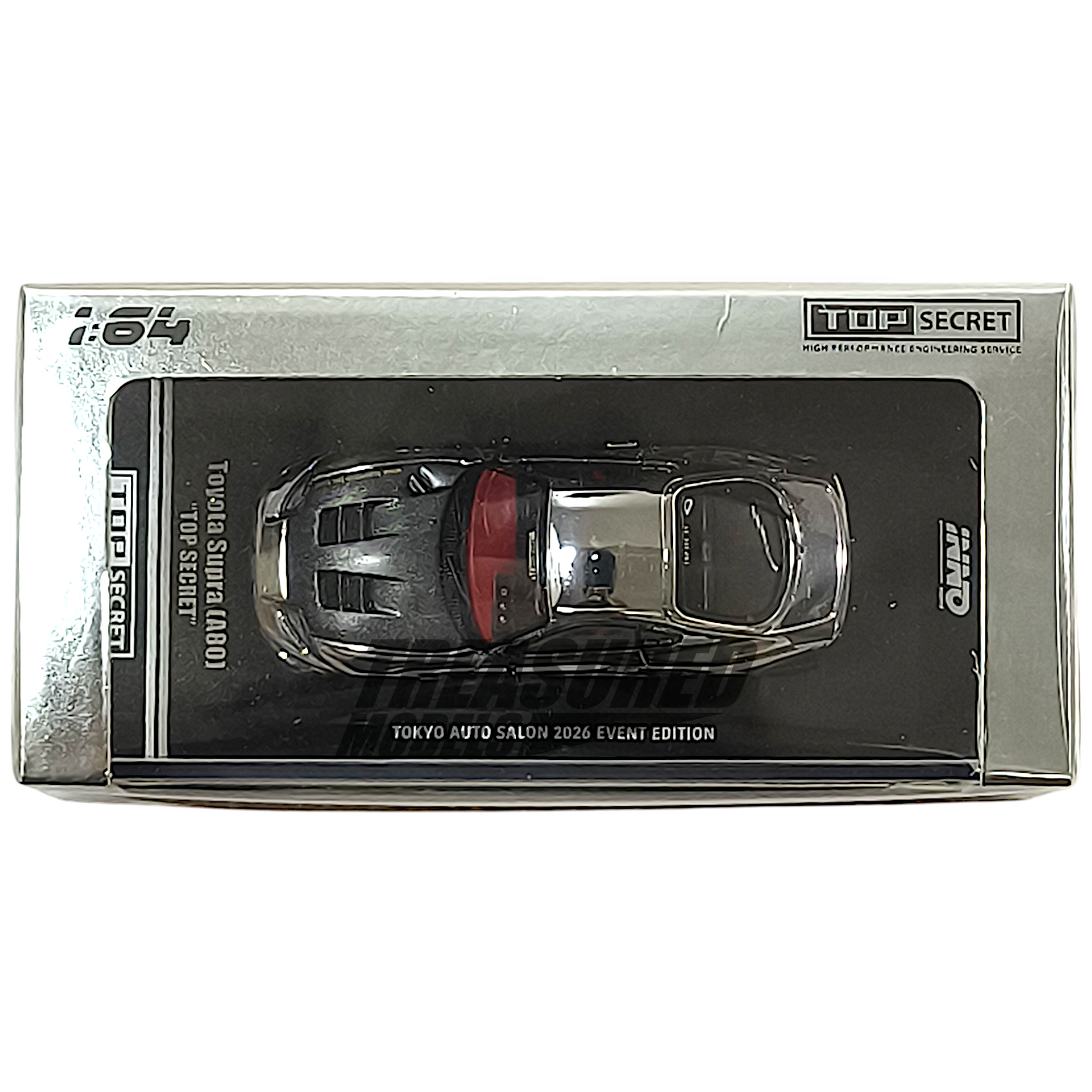 TAS2026] Inno64 Toyota Supra A80 Top Secret Chrome Silver Tokyo