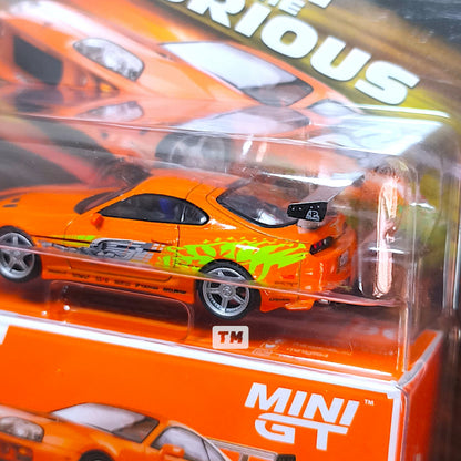 MDX2026 3pcs Set Mini GT Toyota Supra Mazda RX7 + Kaido House R34 FFR 1/64 Diecast