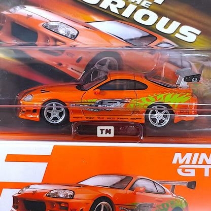 MDX2026 3pcs Set Mini GT Toyota Supra Mazda RX7 + Kaido House R34 FFR 1/64 Diecast
