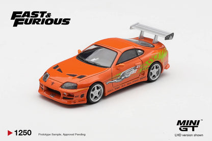 [Pre-Order] Mini GT Toyota Supra Bomex The Fast and the Furious Brian O'Conner MGT01250BL 1/64 Diecast