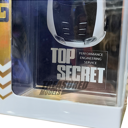 BM Creations Toyota Supra GT-300 Top Secret JZA80 White 1/64 Diecast