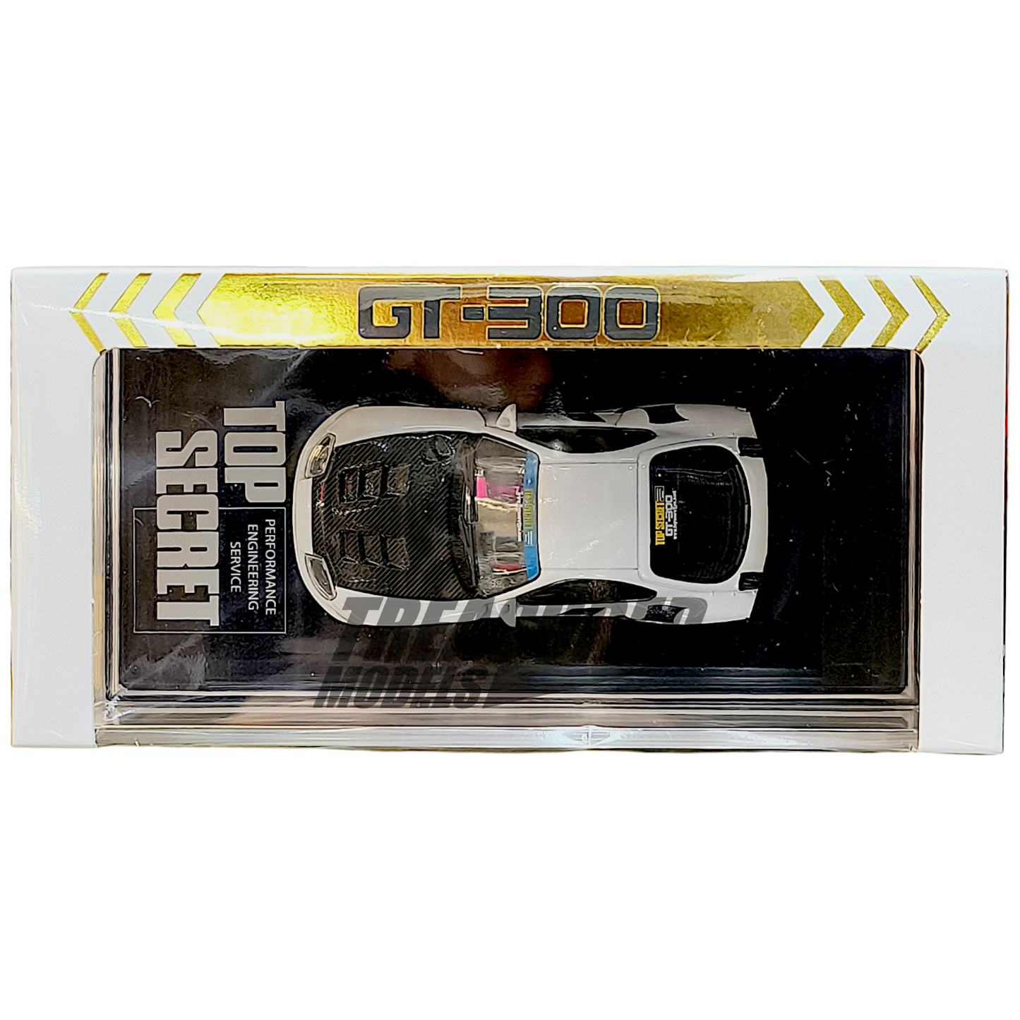BM Creations Toyota Supra GT-300 Top Secret JZA80 White 1/64 Diecast
