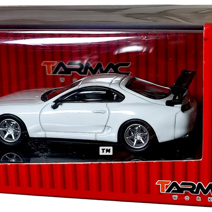 Tarmac Works Toyota Supra Hong Kong Exclusive Model T64-011-WH 1/64 Diecast