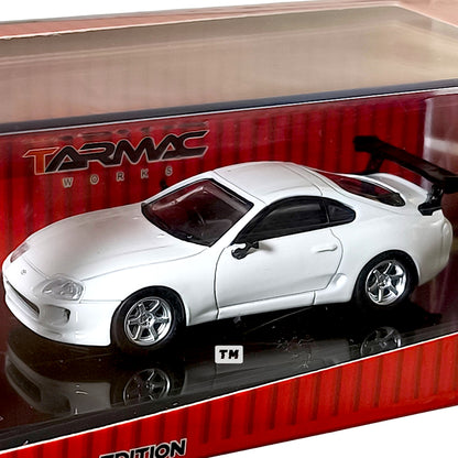 Tarmac Works Toyota Supra Hong Kong Exclusive Model T64-011-WH 1/64 Diecast