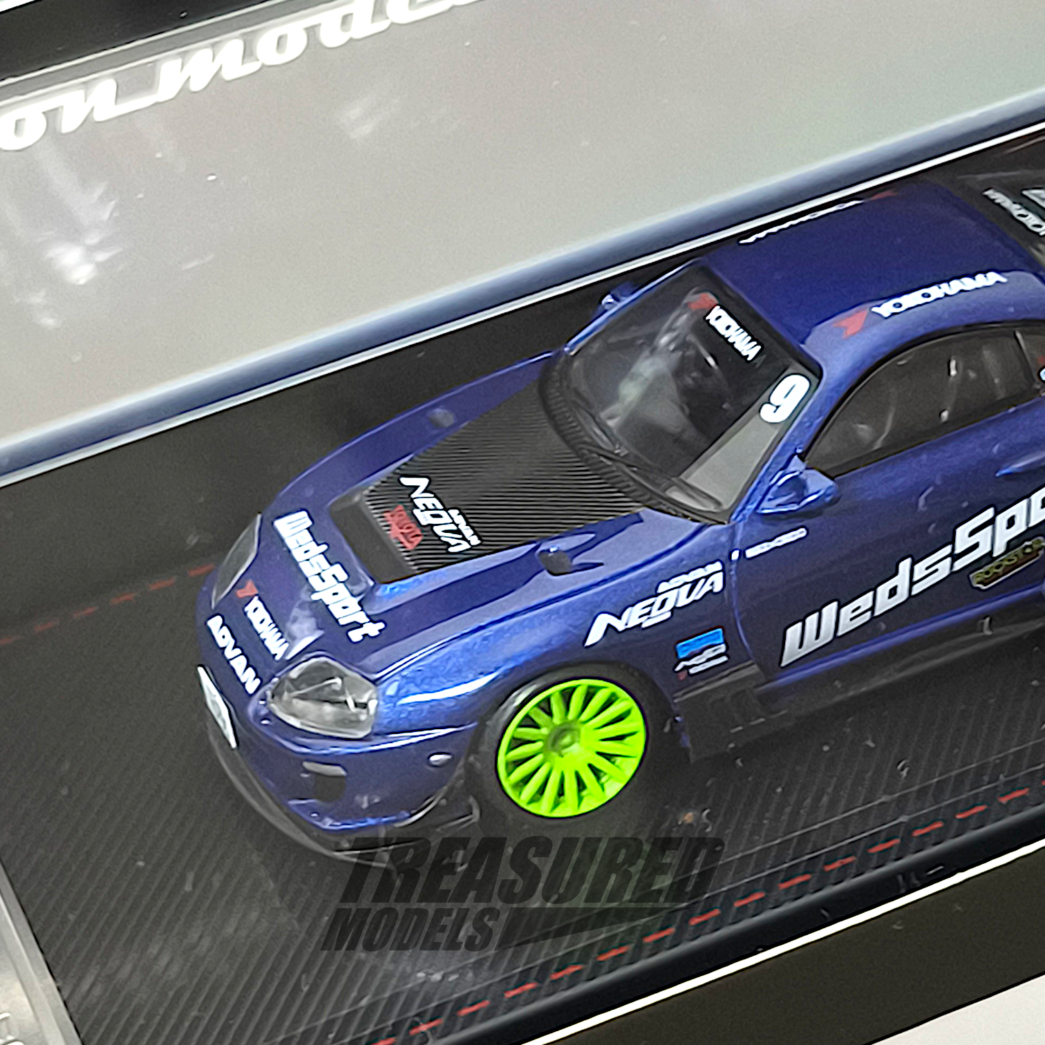 Ignition Models Toyota Supra JZA80 RZ Blue Metallic 1/64 Diecast