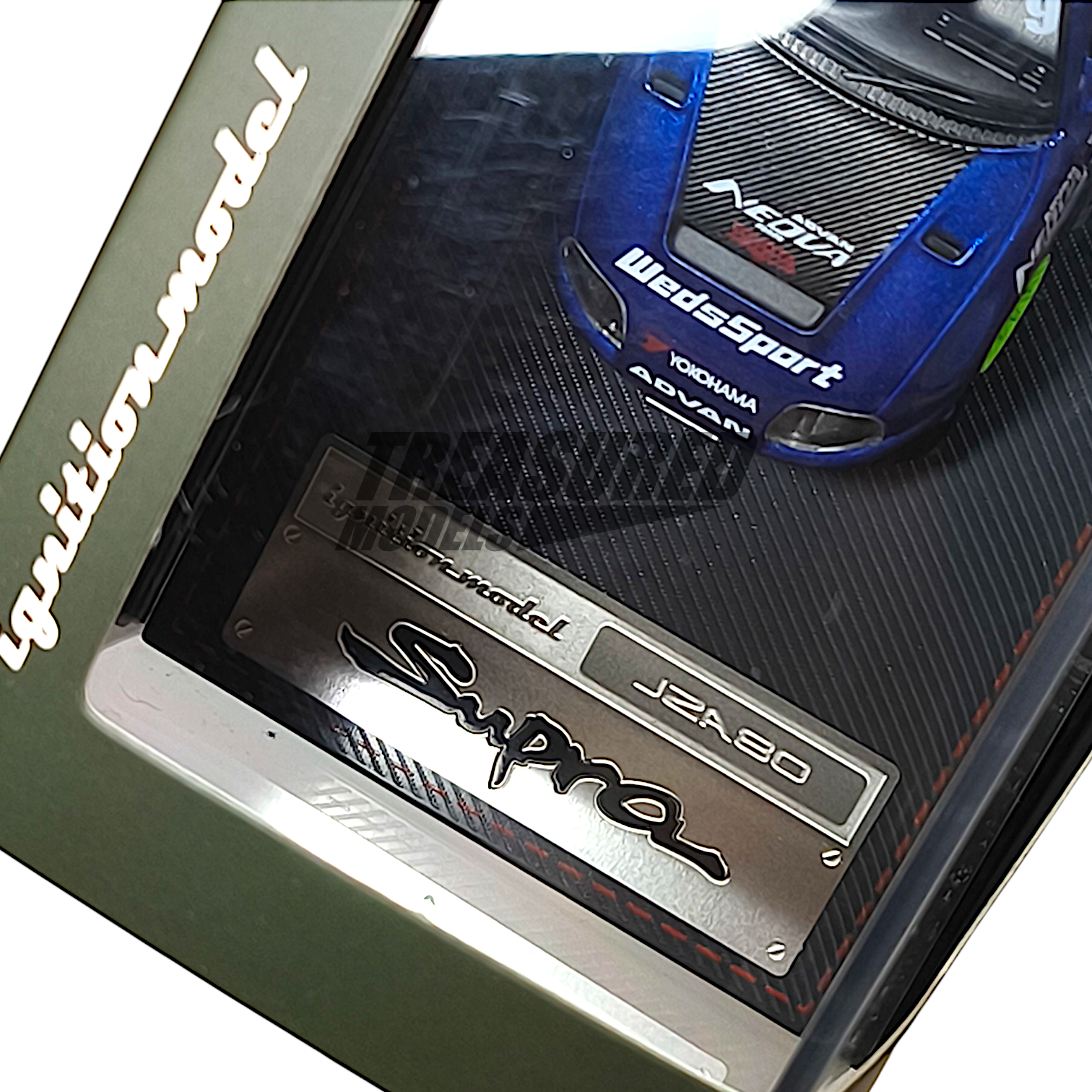 Ignition Models Toyota Supra JZA80 RZ Blue Metallic 1/64 Diecast