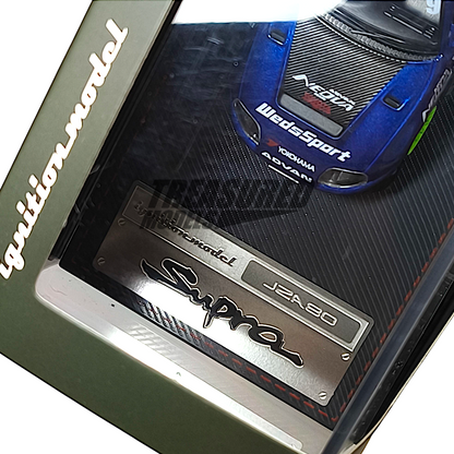 Ignition Models Toyota Supra JZA80 RZ Blue Metallic 1/64 Diecast