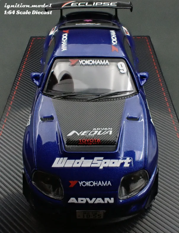 Ignition Models Toyota Supra JZA80 RZ Blue Metallic 1/64 Diecast