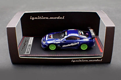 Ignition Models Toyota Supra JZA80 RZ Blue Metallic 1/64 Diecast