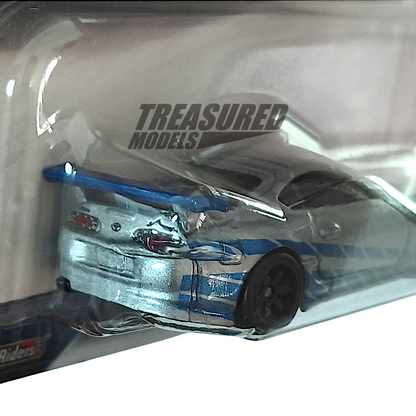 Hot Wheels Toyota Supra Metalflake Silver 2023 Premium Fast & Furious 1/64 Diecast