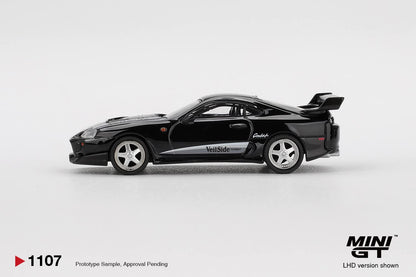 Mini GT Toyota Supra VeilSide Combat V-II Black Blister Packaging MGT01107-BL 1/64 Diecast