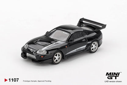 Mini GT Toyota Supra VeilSide Combat V-II Black Blister Packaging MGT01107-BL 1/64 Diecast