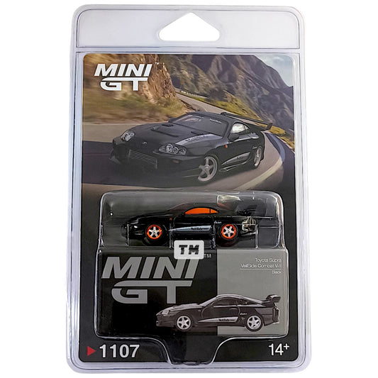 CHASE! Mini GT Toyota Supra VeilSide Combat V-II Black Blister Packaging MGT01107-BL 1/64 Diecast