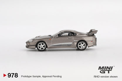 Mini GT Toyota Supra VeilSide Combat V-II Combat Grey MGT00978 1/64 Die Cast