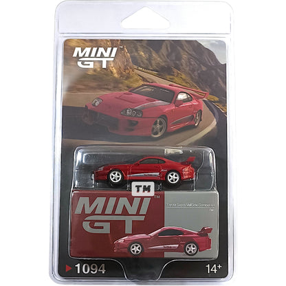 Mini GT Toyota Supra VeilSide Combat V-I Red Blister Packaging MGT01094BL 1/64 Diecast
