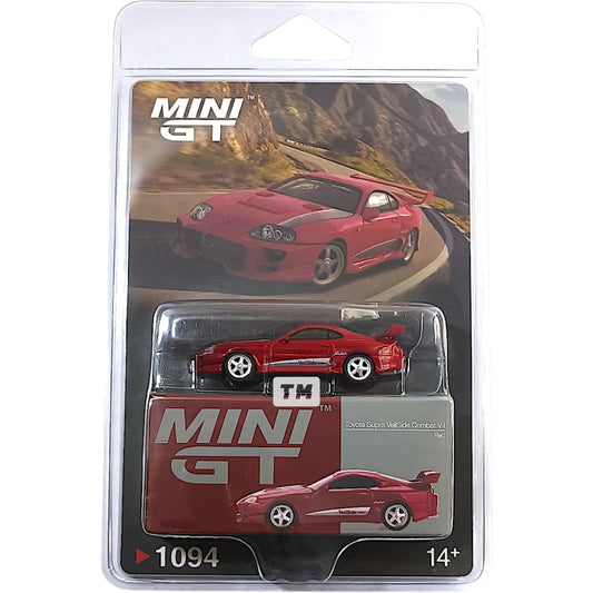 Mini GT Toyota Supra VeilSide Combat V-I Red Blister Packaging MGT01094BL 1/64 Diecast