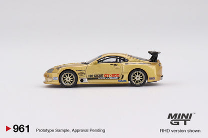 Mini GT Toyota Supra (A80) Top Secret GT-300 Top Secret Gold (Blister Packaging) MGT00961 1/64 Die Cast