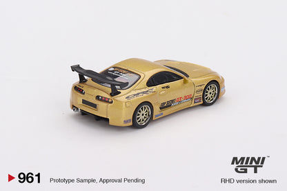 Mini GT Toyota Supra (A80) Top Secret GT-300 Top Secret Gold (Blister Packaging) MGT00961 1/64 Die Cast