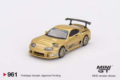 Mini GT Toyota Supra (A80) Top Secret GT-300 Top Secret Gold (Blister Packaging) MGT00961 1/64 Die Cast
