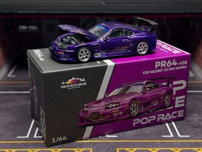Pop Race Toyota Top Secret GT300 Supra TASHK Event Exclusive 1/64 Diecast