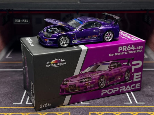 Pop Race Toyota Top Secret GT300 Supra TASHK Event Exclusive 1/64 Diecast