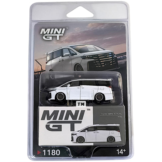 Mini GT Toyota Vellfire 40 KUHL White Blister Packaging MGT01180 1/64 Diecast