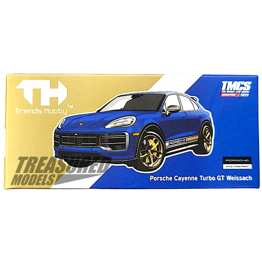 Trends Hobby Porsche Cayenne Turbo GT Weissech Blue TMCS Singapore 2025 1/64 Diecast
