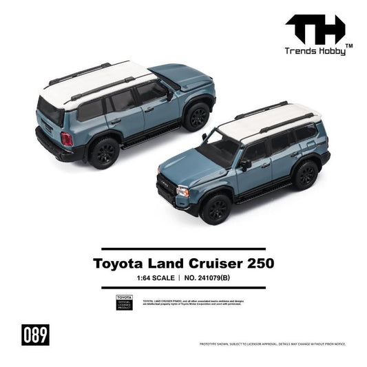 Trends Hobby Toyota Land Cruiser 250 BLUE 241079B 1/64 Diecast