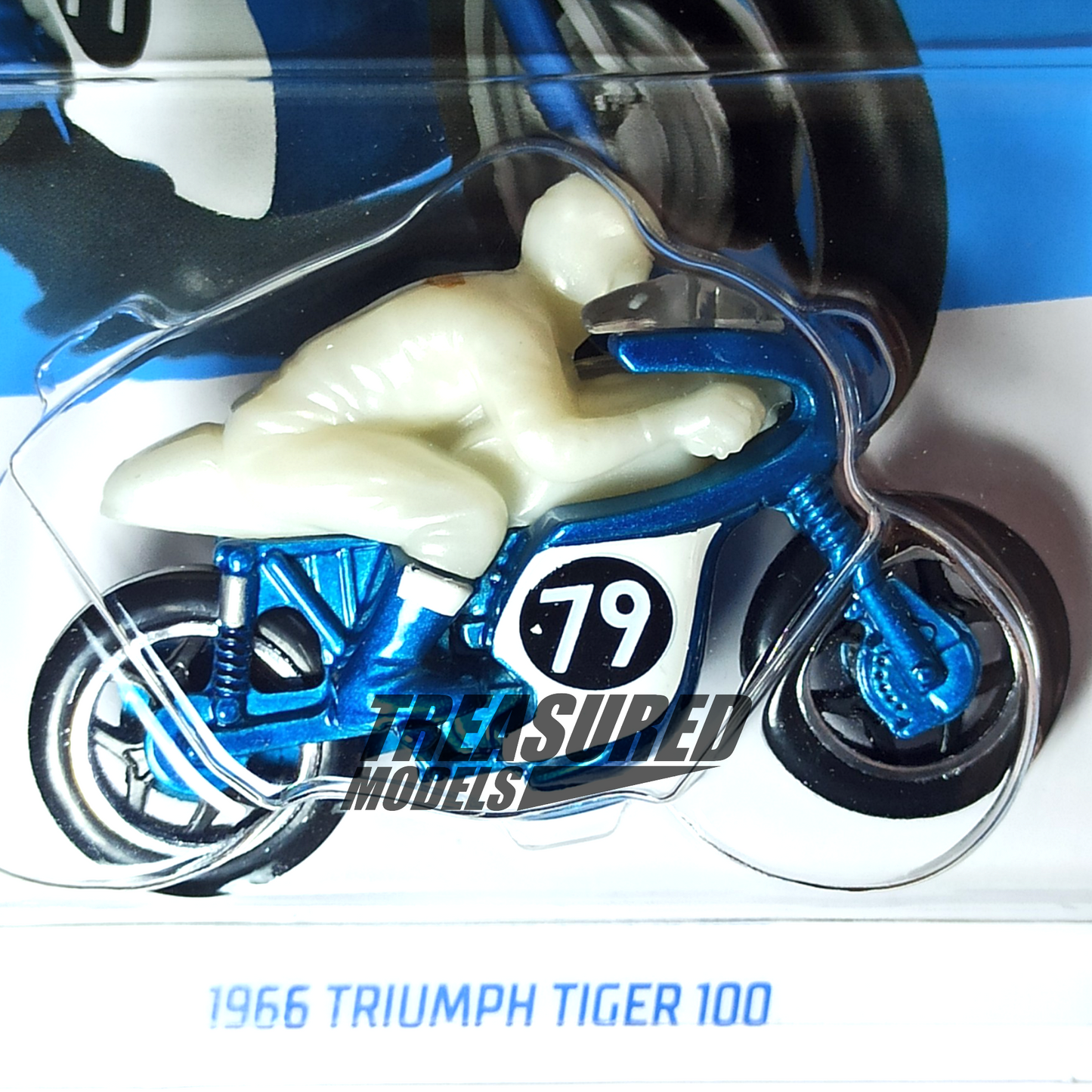 Hot Wheels Triumph 1966 Tiger 100 Blue 2024 Main Line Factory Fresh 1/64 Die Cast