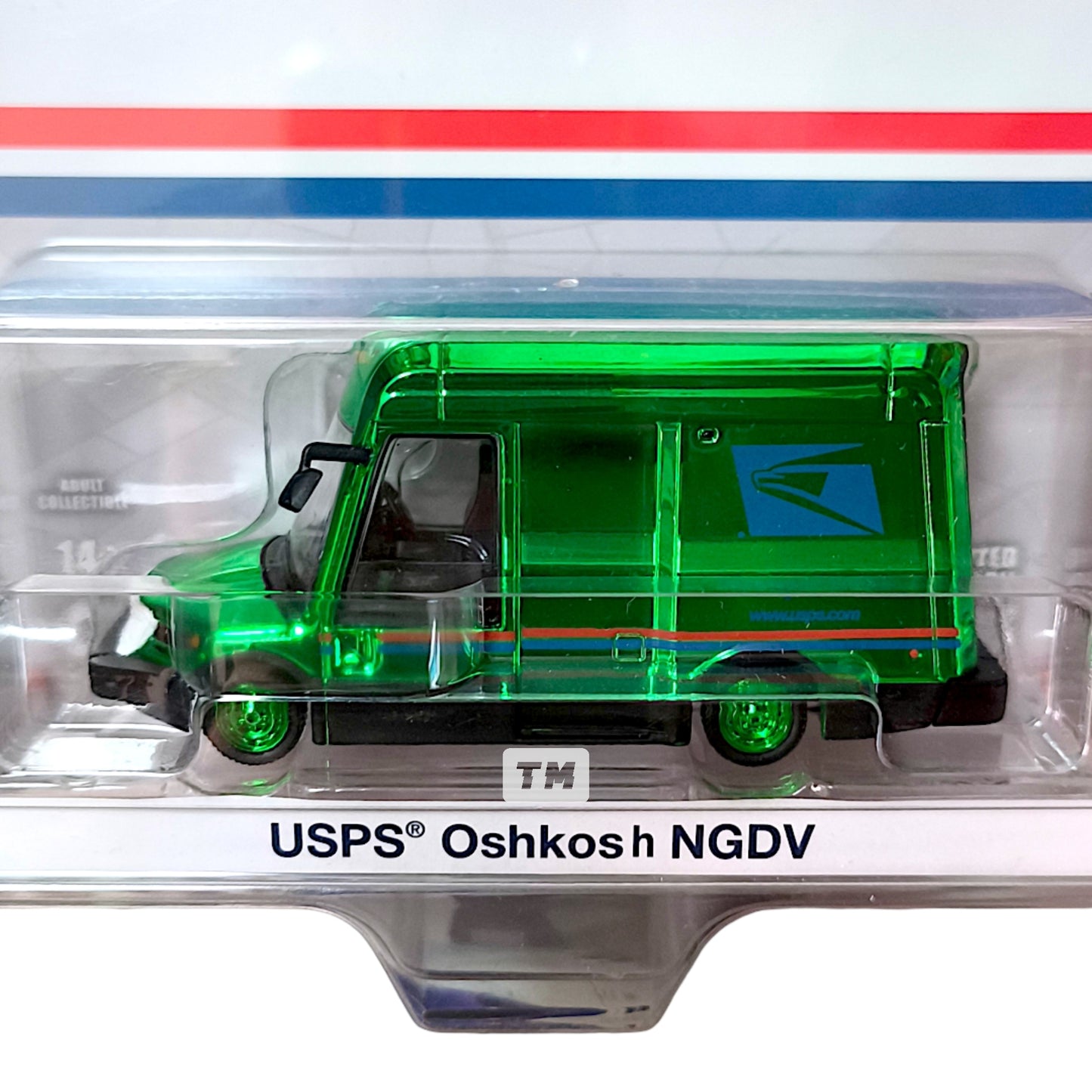 CHASE! GreenLight USPS Oshkosh NGDV CHASE Chrome Green United States Postal Service Exclusive 1/64 Diecast