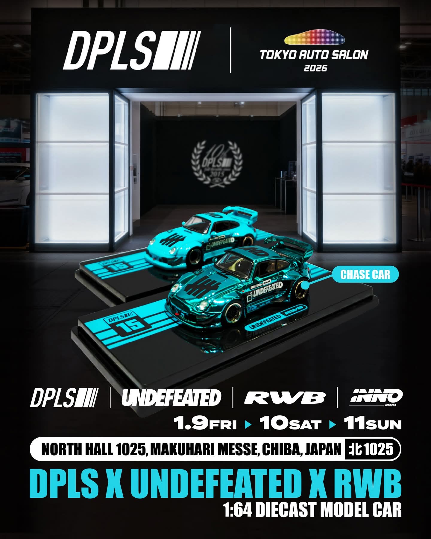 Pre-Order][TAS2026] DPLS x Inno64 Undefeated RWB DPLS TAS2026 1/64